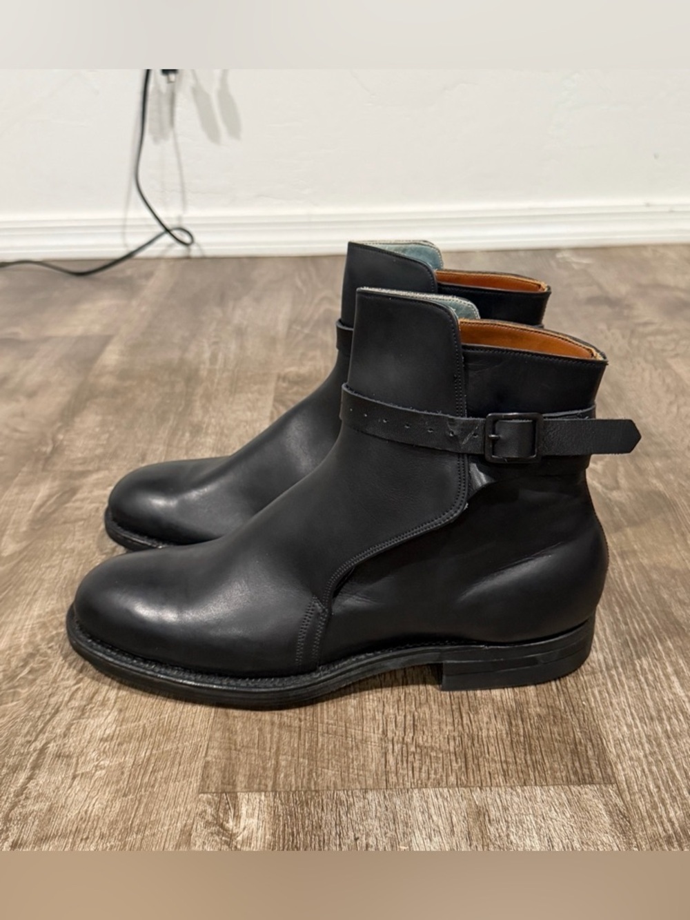 VTG HANDMADE DEHNER’S OMAHA BOOT CO. BLACK JODHPUR SHOE MENS SIZE 8